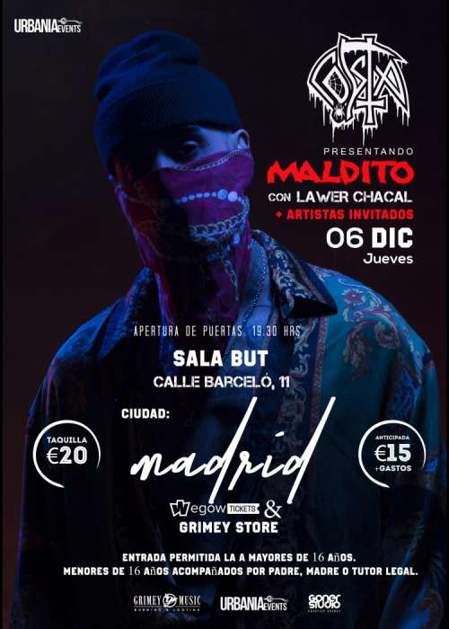Cartel de Concierto de Costa en Madrid