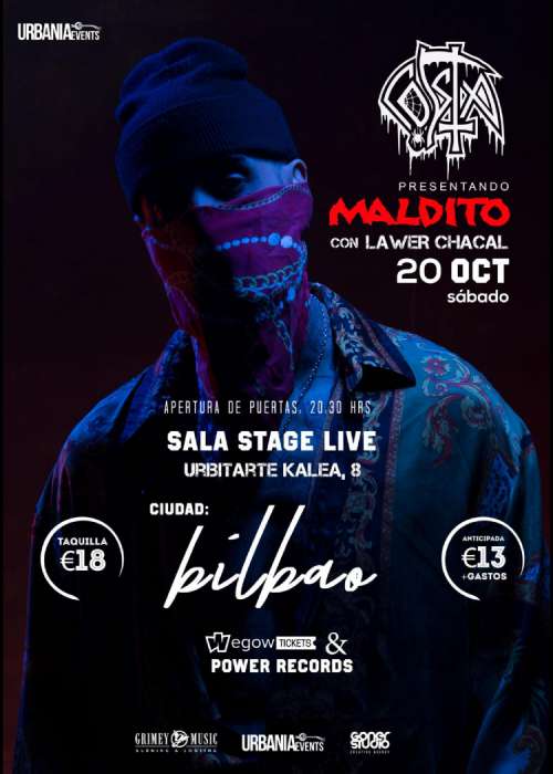 Cartel de Concierto de Costa en Bilbao