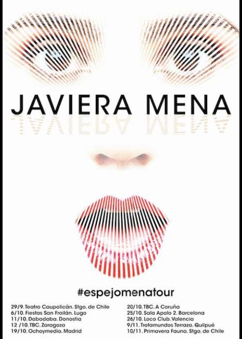 Cartel de Concierto de Javiera Mena en Lugo