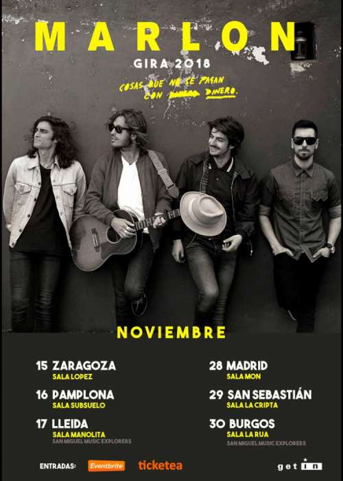 Cartel de Concierto de Marlon en Pamplona/Iruña