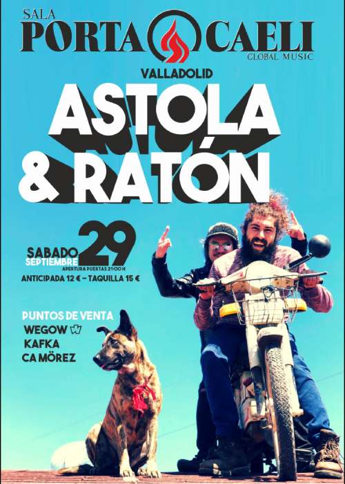 Cartel de Concierto de Astola en Valladolid
