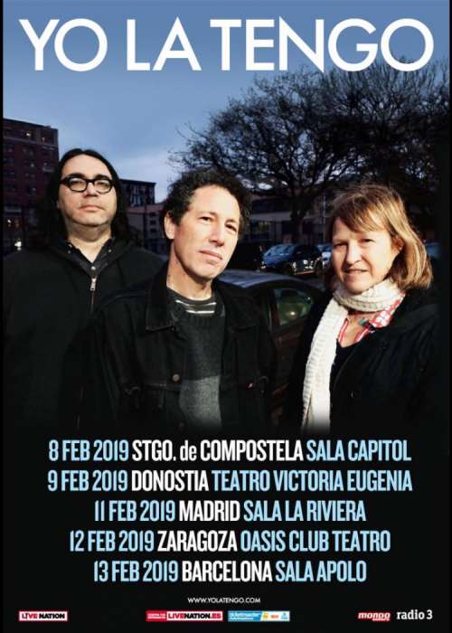 Cartel de Concierto de Yo la Tengo en Santiago de Compostela