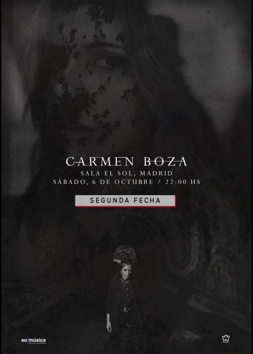 Cartel de Concierto de Carmen Boza en Madrid