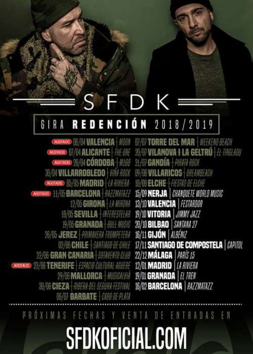 Cartel de Concierto de SFDK en Vitoria-Gasteiz