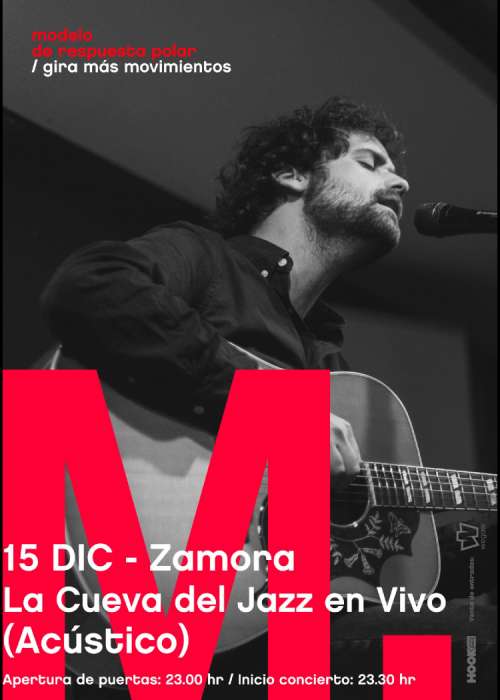 Cartel de Concierto de Modelo de Respuesta Polar en Zamora