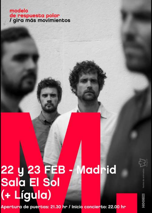 Cartel de Concierto de Modelo de Respuesta Polar + Lígula en Madrid