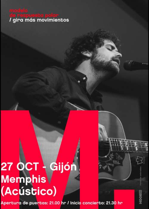 Cartel de Concierto de Modelo de Respuesta Polar en Gijón