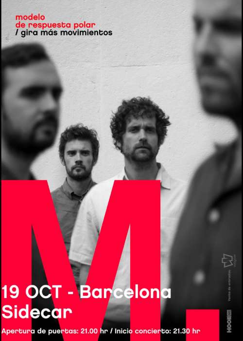 Cartel de Concierto de Modelo de Respuesta Polar en Barcelona