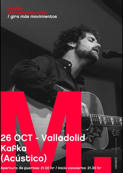 Cartel de Concierto de Modelo de Respuesta Polar en Valladolid