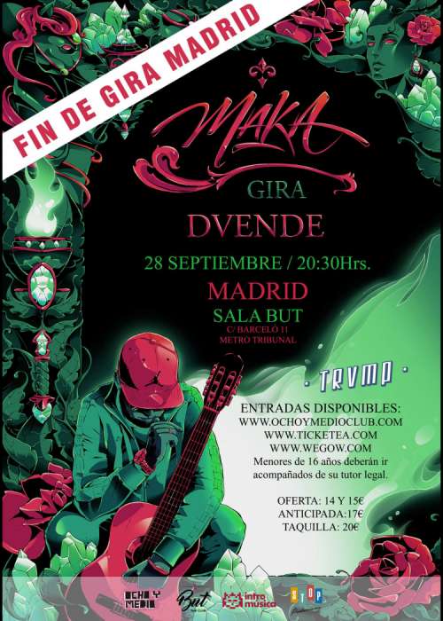 Cartel de Concierto de Maka en Madrid