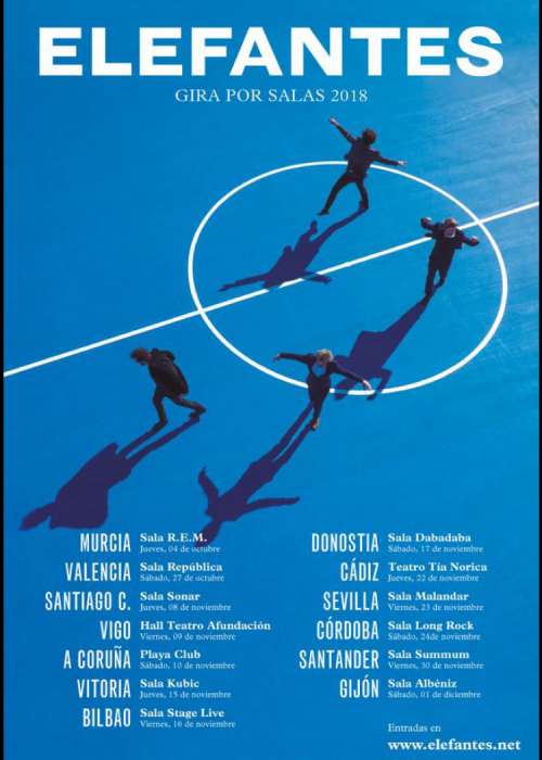 Cartel de Concierto de Elefantes en Sevilla