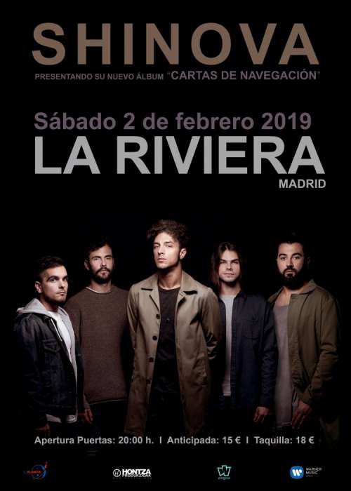 Cartel de Concierto de Shinova en Madrid