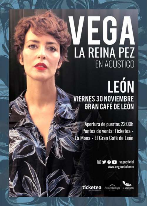 Cartel de Concierto de Vega en León