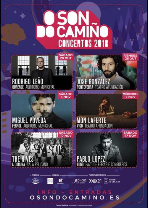 Cartel de Concierto de Pablo López en Lugo