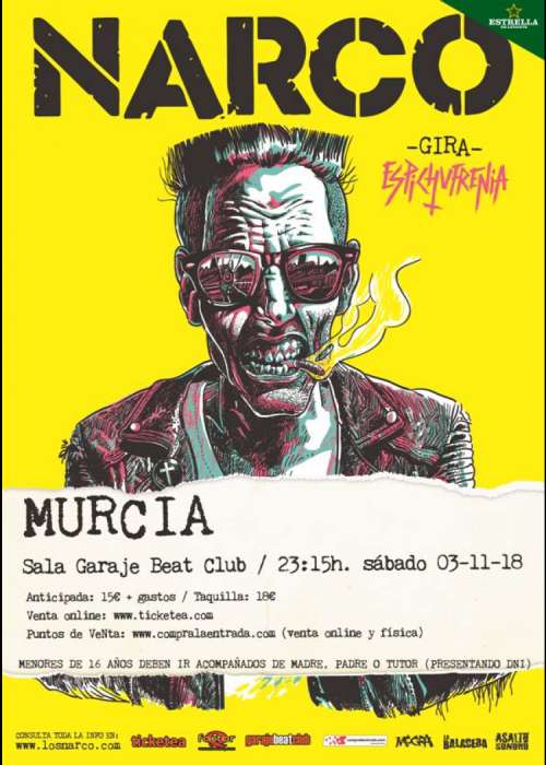 Cartel de Concierto de Narco en Murcia