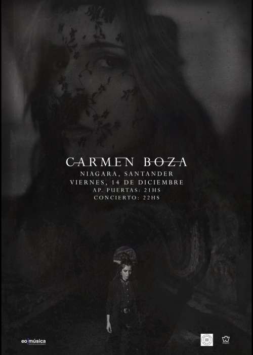 Cartel de Concierto de Carmen Boza en Santander