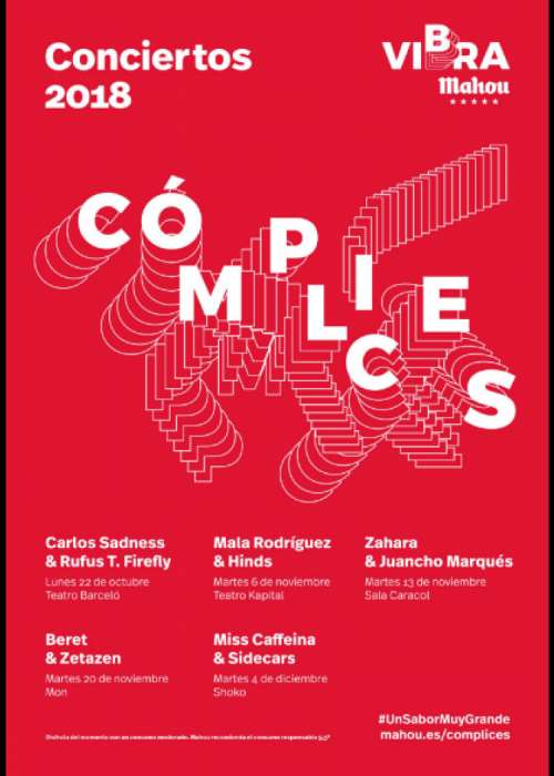 Cartel de Concierto de Miss Caffeina + Sidecars en Madrid