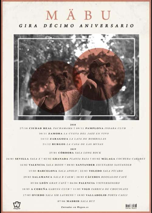 Cartel de Concierto de Mäbu en Granada