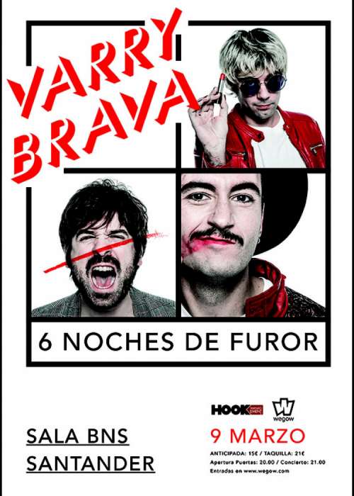 Cartel de Concierto de Varry Brava en Santander