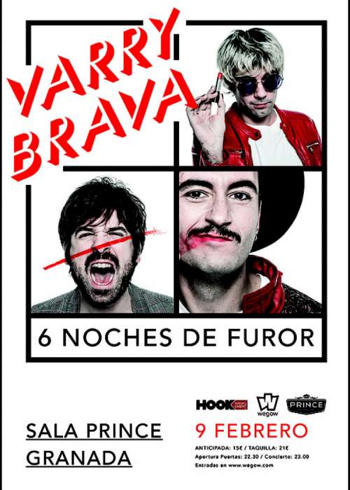 Cartel de Concierto de Varry Brava en Granada