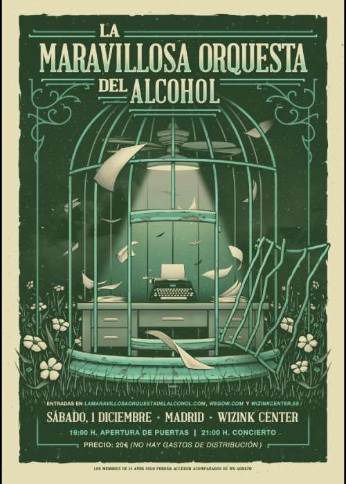 Cartel de Concierto de La M.O.D.A. en Madrid
