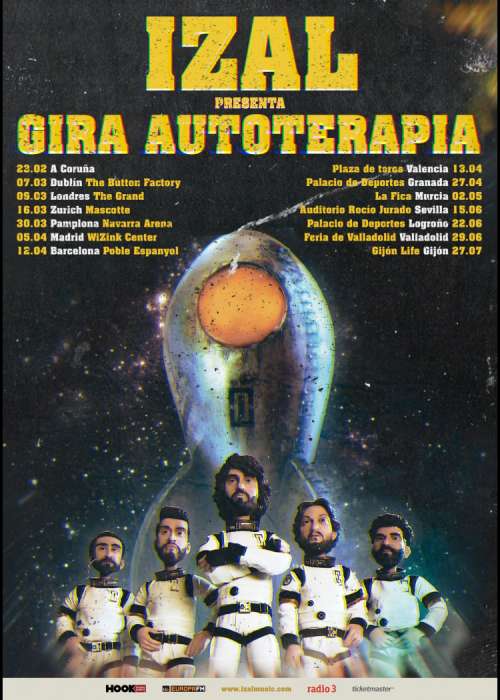 Cartel de Concierto de Izal en Sevilla