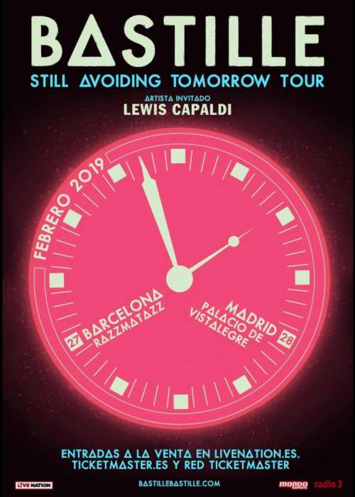 Cartel de Concierto de Bastille en Madrid