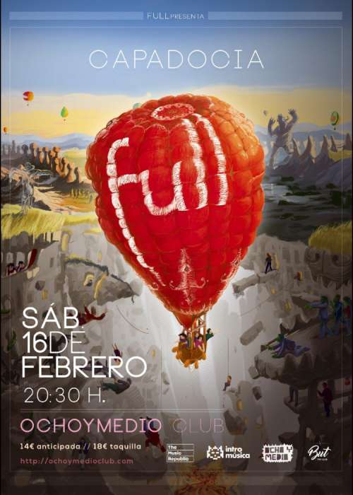 Cartel de Concierto de Full en Madrid