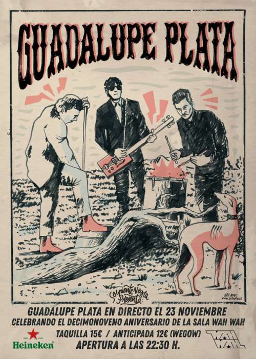 Cartel de Concierto de Guadalupe Plata en Valencia