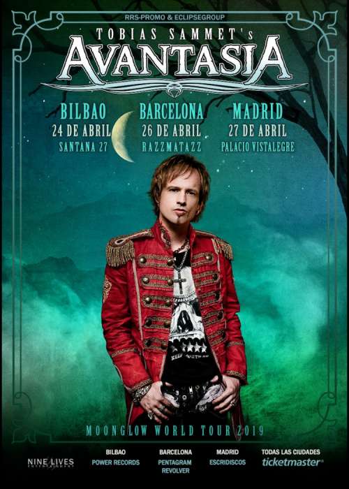 Cartel de Concierto de Avantasia en Bilbao