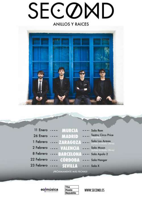 Cartel de Concierto de Second en Madrid