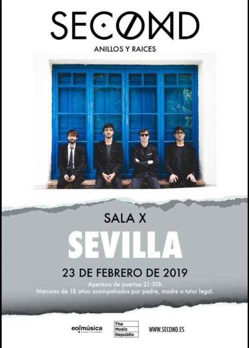 Cartel de Concierto de Second en Sevilla