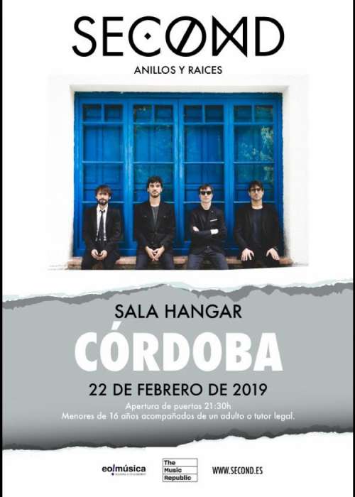 Cartel de Concierto de Second en Córdoba