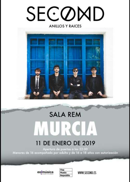 Cartel de Concierto de Second en Murcia