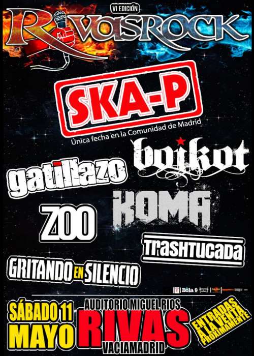 Cartel de Festival Rivas Rock 2019