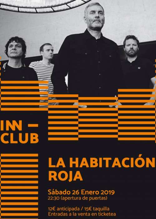 Cartel de Concierto de La Habitación Roja en A Coruña