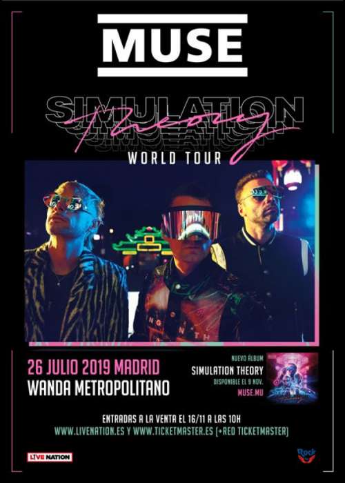 Cartel de Concierto de Muse en Madrid