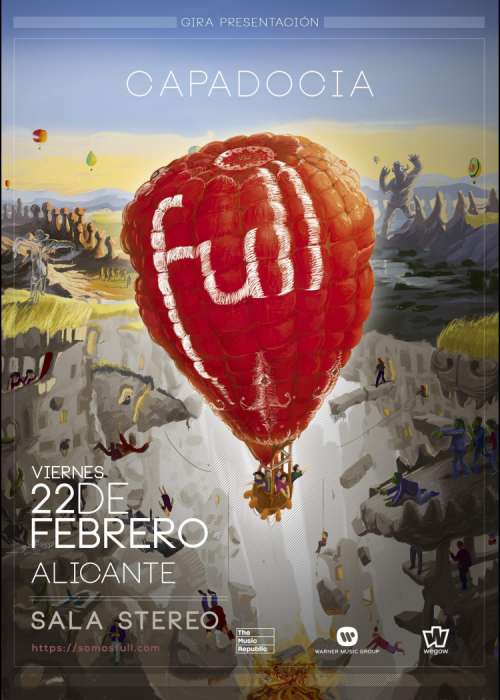 Cartel de Concierto de Full en Alicante