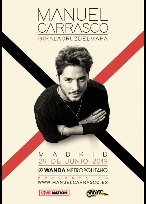 Cartel de Concierto de Manuel Carrasco en Madrid