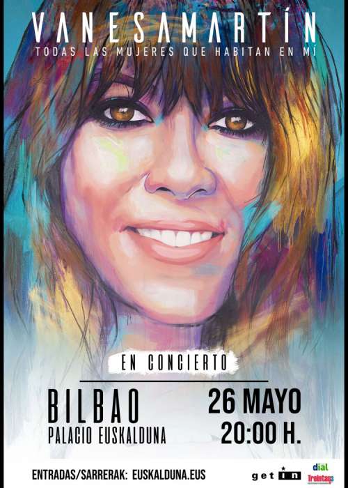 Cartel de Concierto de Vanesa Martín en Bilbao