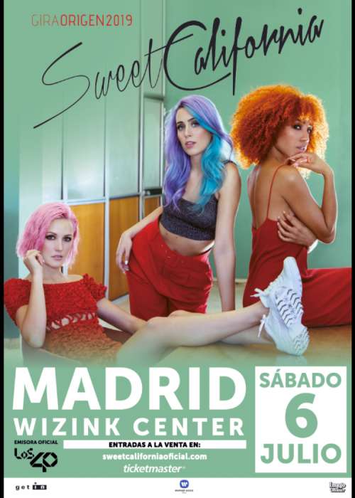 Cartel de Concierto de Sweet California en Sevilla