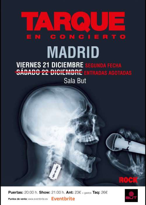 Cartel de Concierto de Carlos Tarque en Madrid