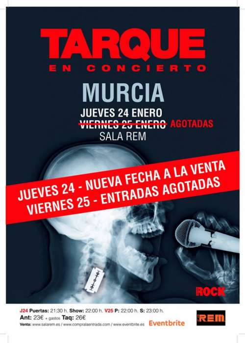 Cartel de Concierto de Carlos Tarque en Murcia