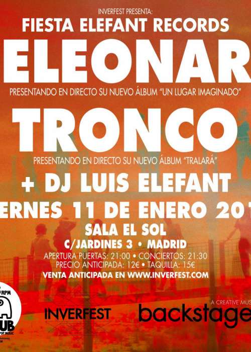 Cartel de Fiesta Elefant Record