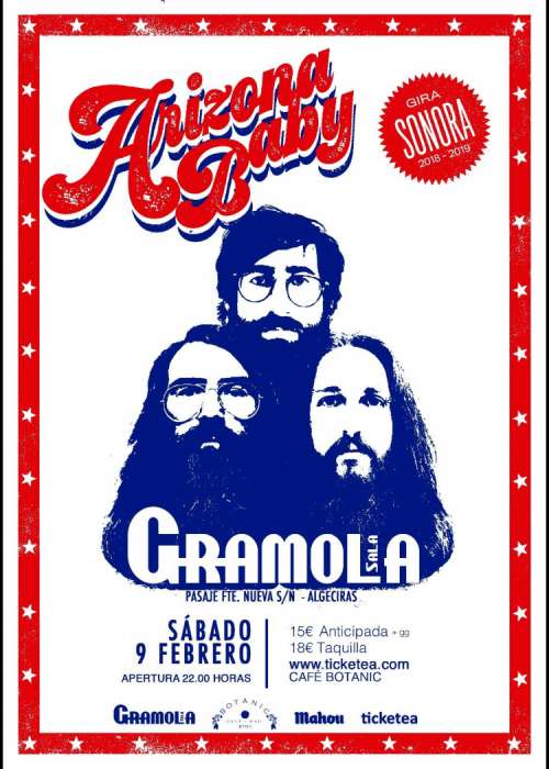 Cartel de Concierto de Arizona Baby en Algeciras