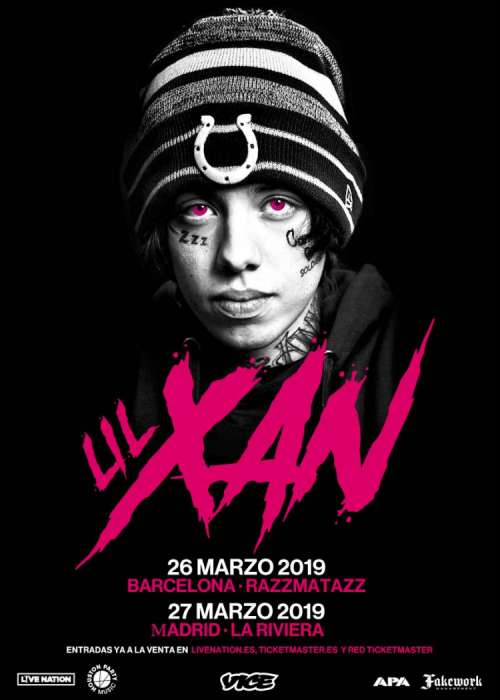 Cartel de Concierto de Lil Xan en Madrid