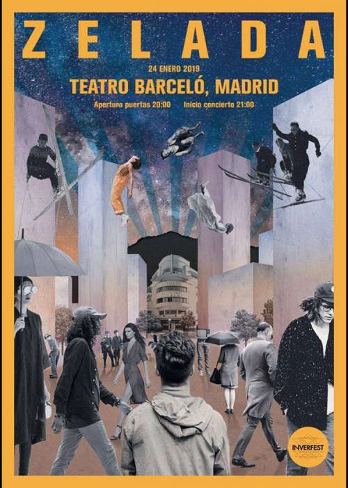 Cartel de Concierto de Juan Zelada en Madrid