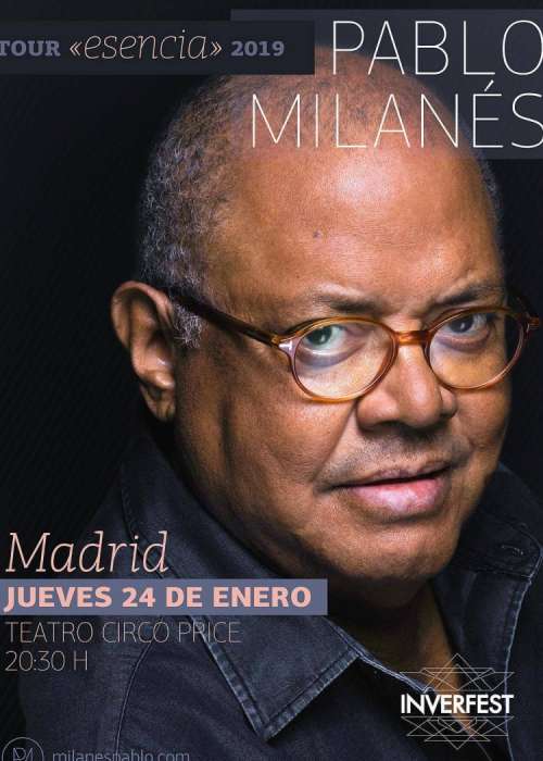 Cartel de Concierto de Pablo Milanés en Madrid