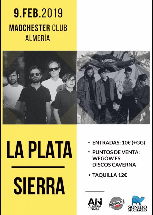 Cartel de Concierto de La Plata + Sierra en Almería