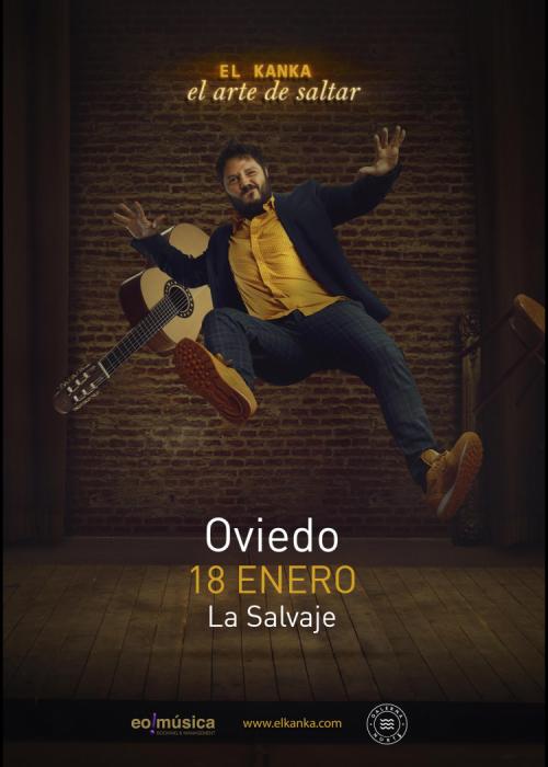 Cartel de Concierto de El Kanka en Oviedo